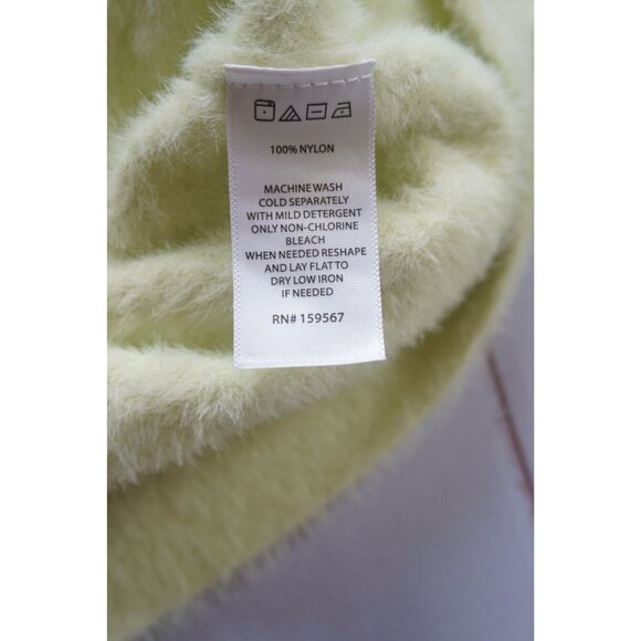Willow & Wind Women’s Soft Fluffy Green-Yellow Cardigan - Size S - Picture 4 of 6